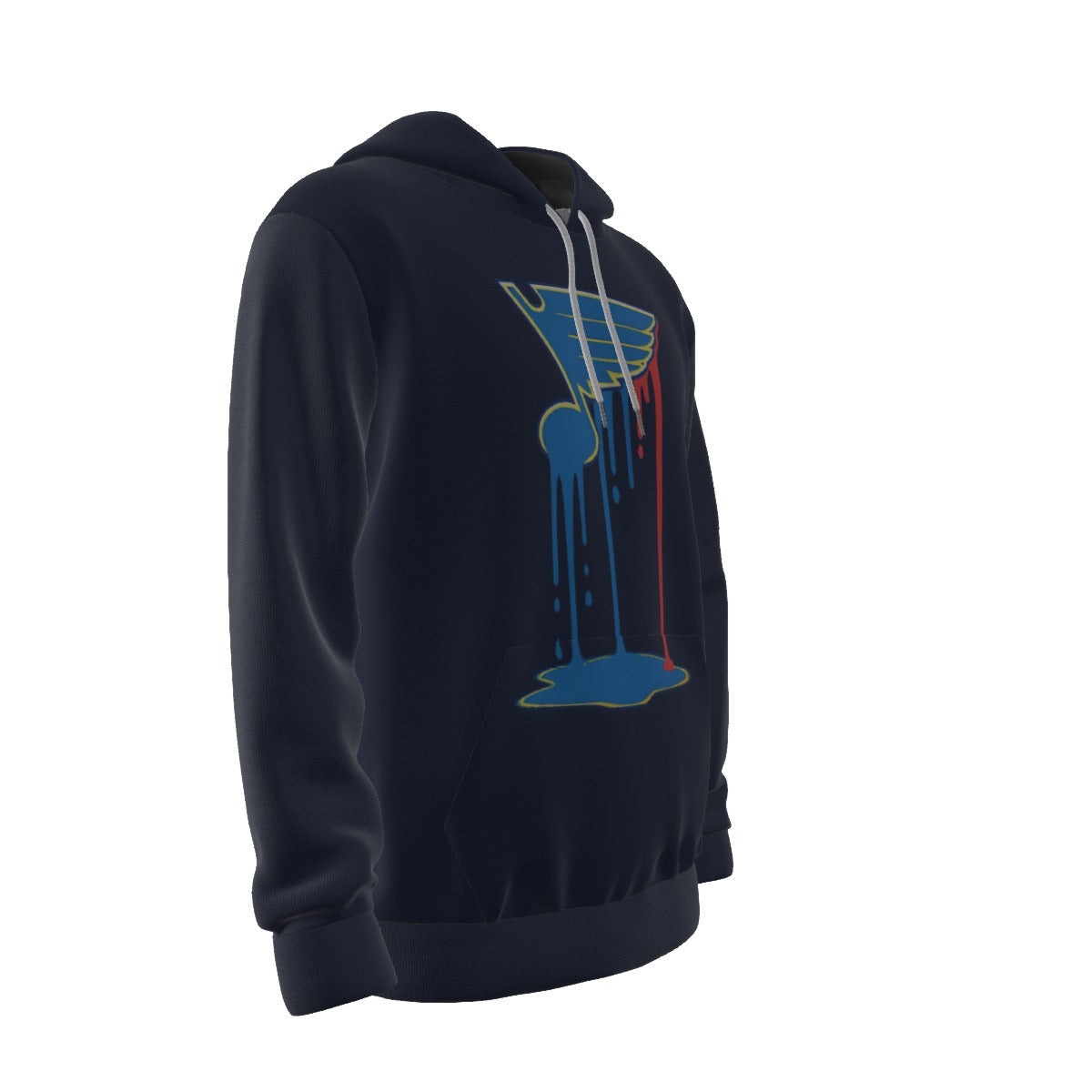 Bleed Blue (Navy) Thicken Pullover Hoodie