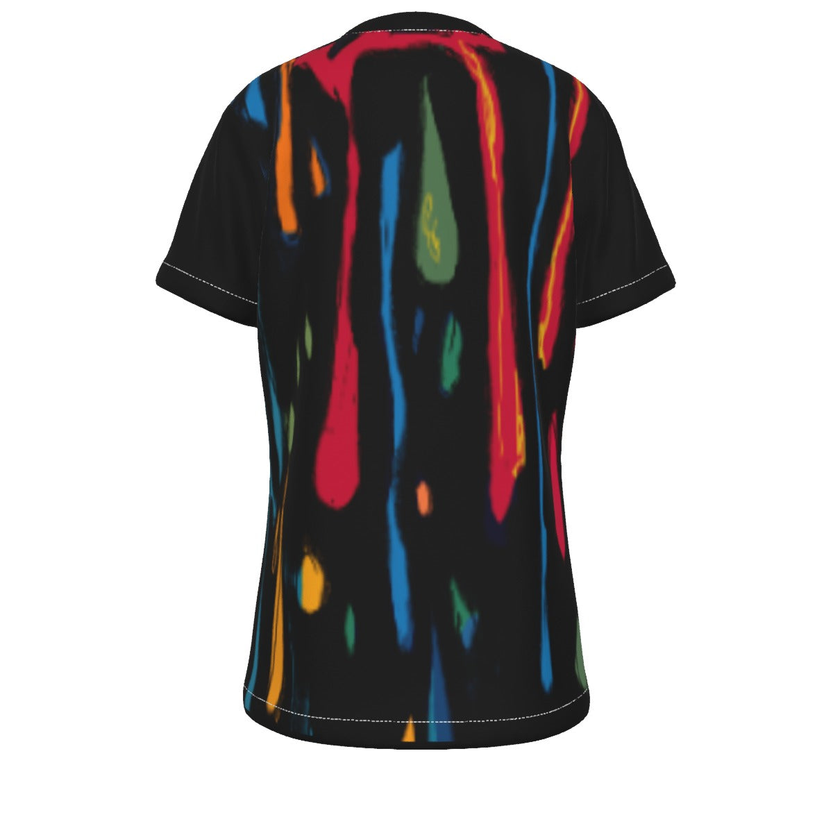 Kids Black Drippy Bear T-Shirt