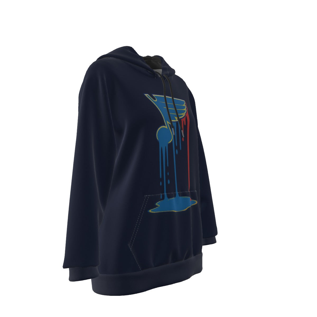 Bleed Blue Navy Women's Heavy Fleece Hoodie