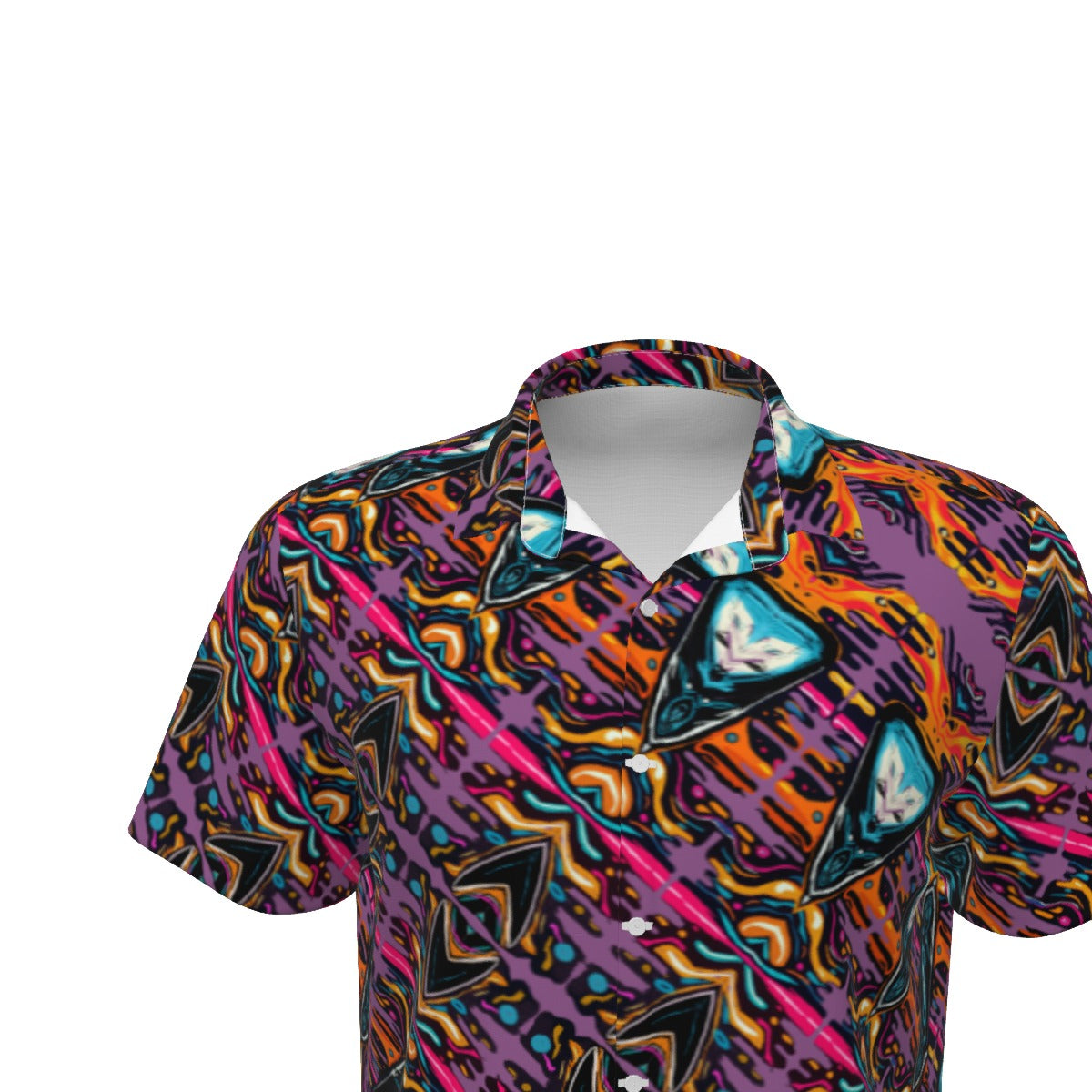 SB-Threadz Men's Short Sleeve Hawaiian Shirt Set with Beach Bash Patterns