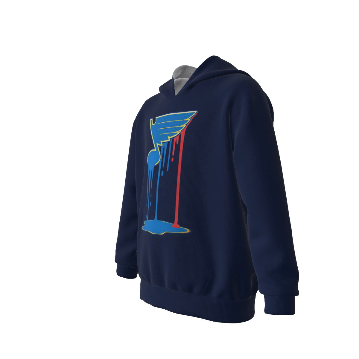 Bleed Blue Navy Kid's Heavy Fleece Hoodie