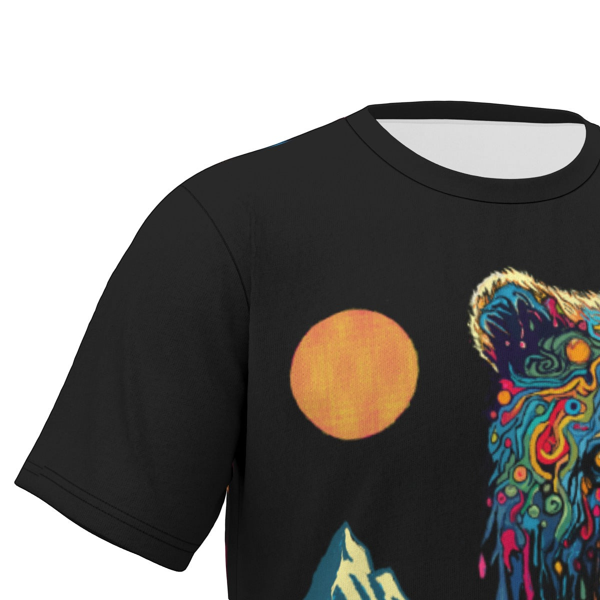 Black Drippy Bear T-Shirt