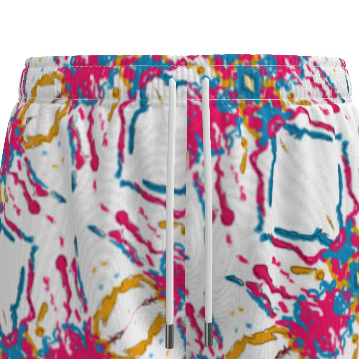 White Splatter Men's Short / Shirt Set