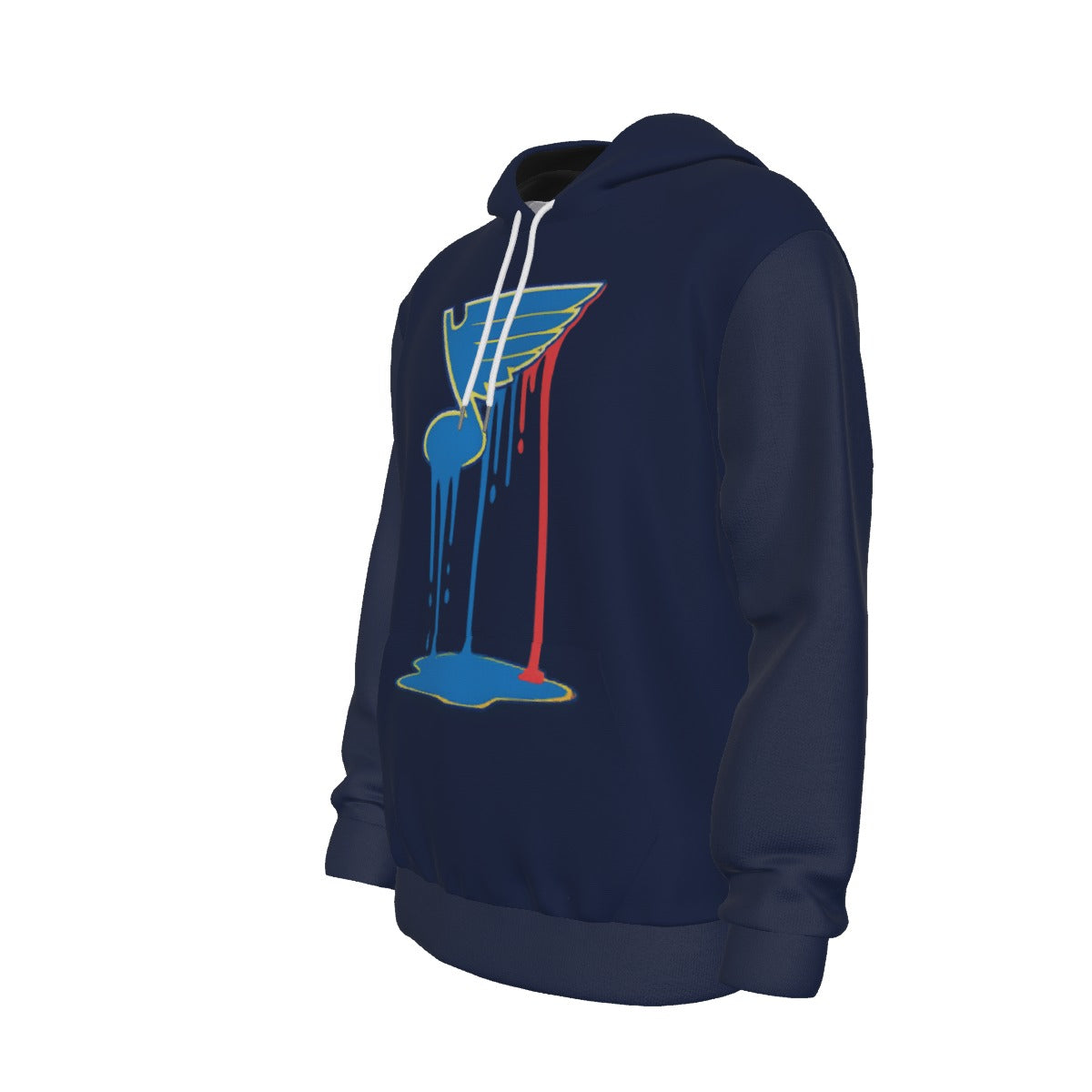 Bleed Blue (Navy) Thicken Pullover Hoodie