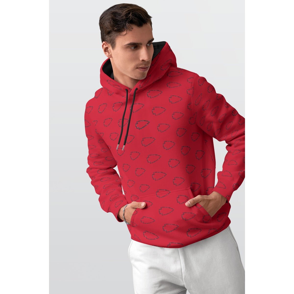Arrowhead (Red)Thicken Pullover Hoodie - SB - THREADZ
