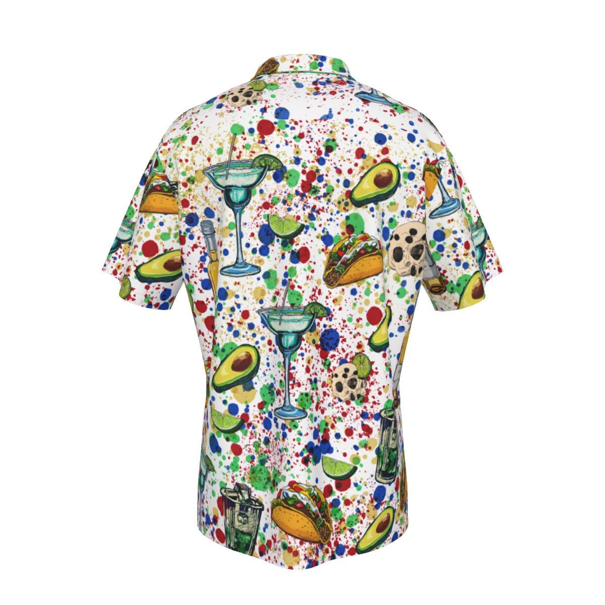 Taco Fest (White) Men's Hawaiian Shirt With Pocket - SB - THREADZ