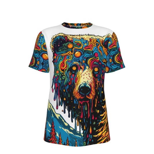 Drippy Bear O-Neck T-Shirt | 190GSM Cotton