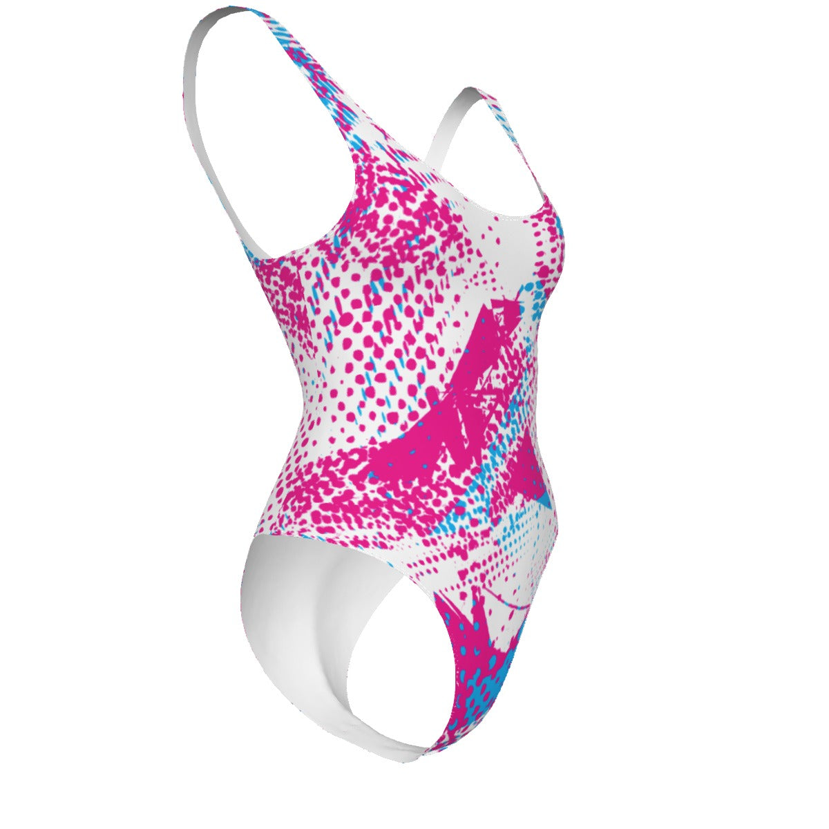 Pretty Pink Baby Blue Women's One-piece Swimsuit