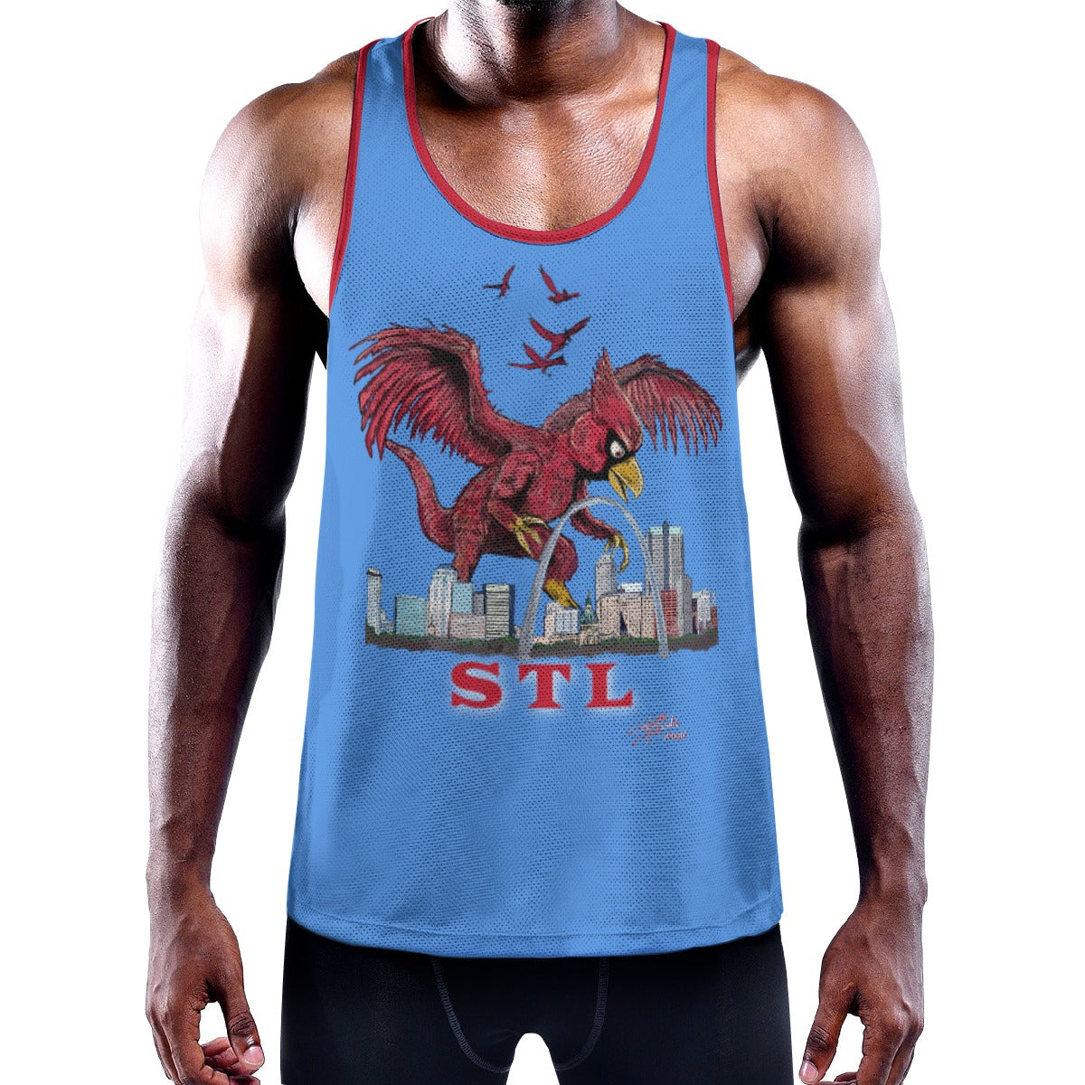 Cardinaldactyl Men's Slim Y-Back Muscle Tank Top