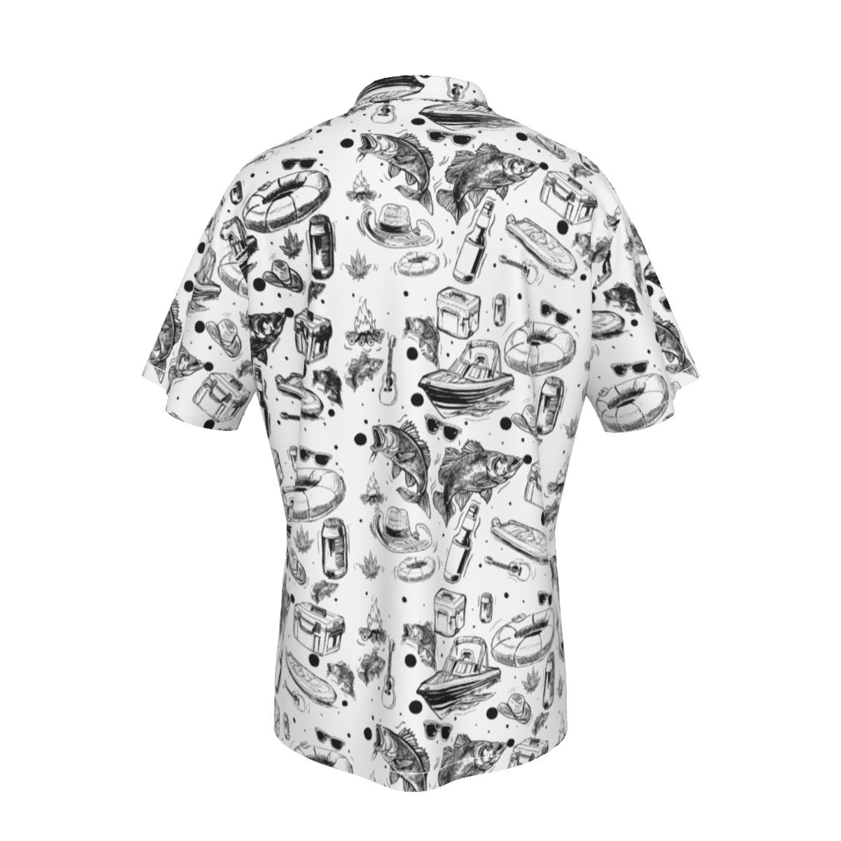Lake Daze Hawaiian Shirt With Button Closure