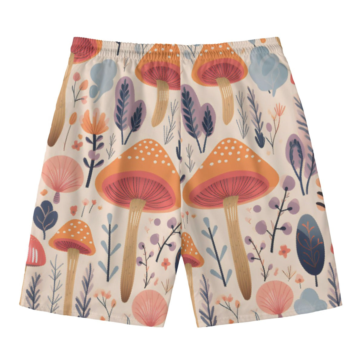 Mushroom Picks Beach Shorts With Lining