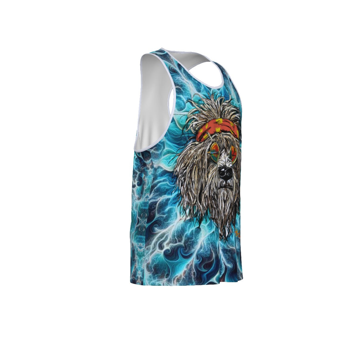 Grateful Dog  Men's Slim Y-Back Muscle Tank Top (Tye Dye)