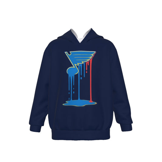Bleed Blue Navy Kid's Heavy Fleece Hoodie