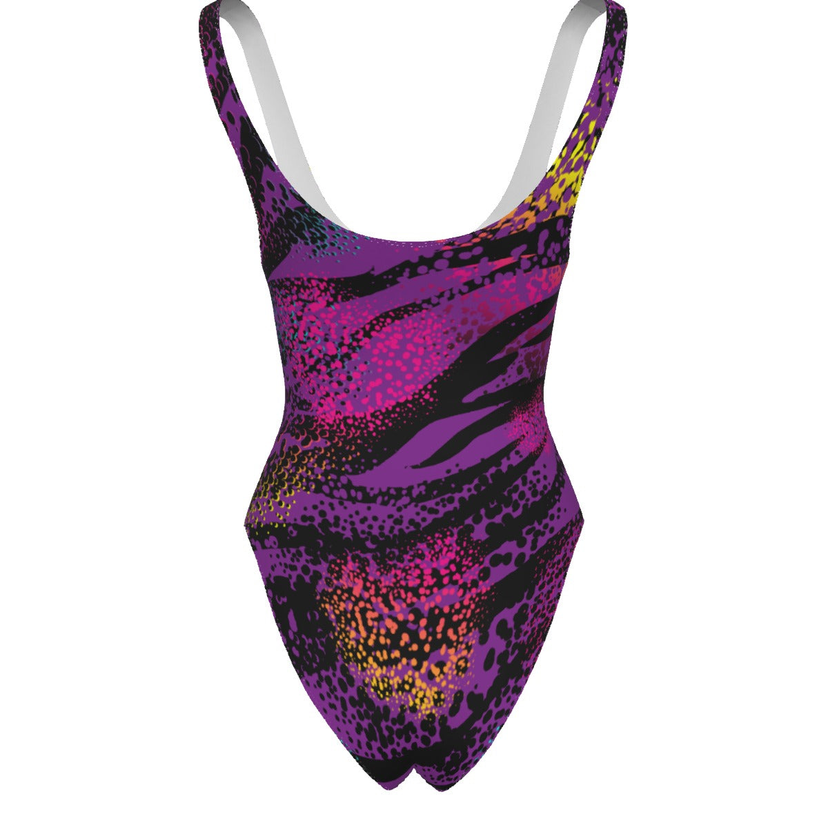 Purple Safari Striped Women's One-piece Swimsuit