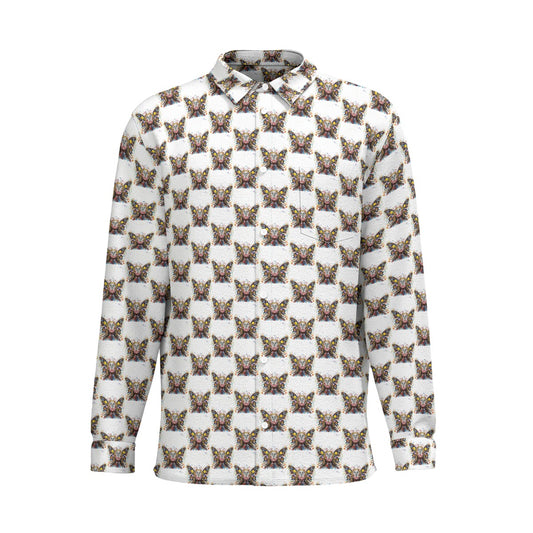 Chaos White Long Sleeve Shirt with Pocket