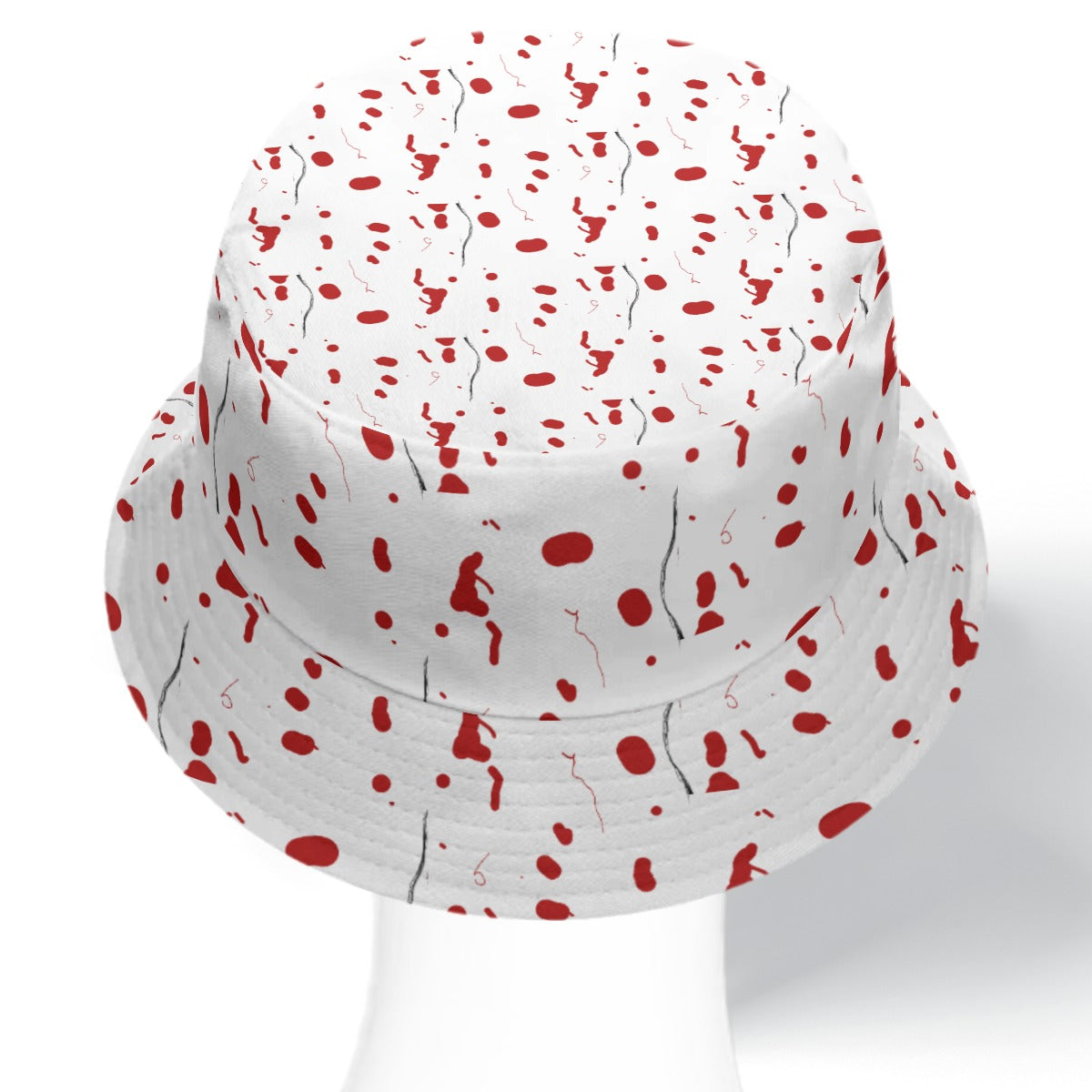 Stained Double-Side Printing Bucket Hat