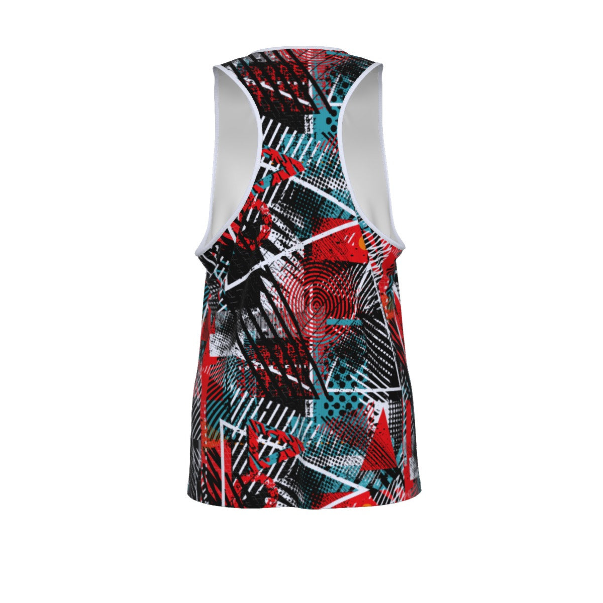 Graffiti All-Over Print Men's Slim Y-Back Muscle Tank Top