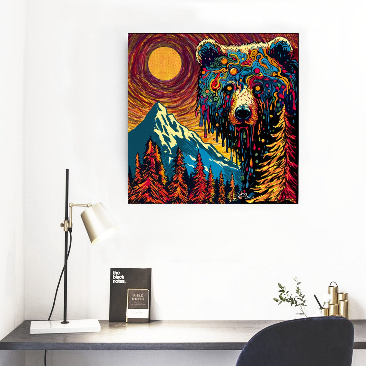 Drippy Bear MMXXIV Series Mural | Square