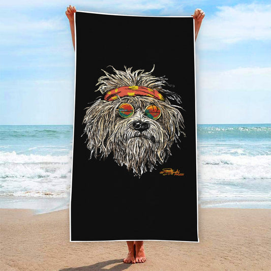 Grateful Dog Beach Towel