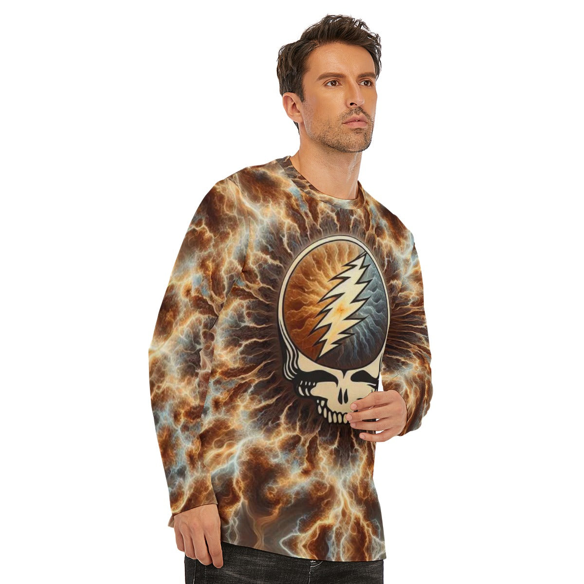 All-Over Print Long Sleeve T-Shirt | 190GSM Cotton