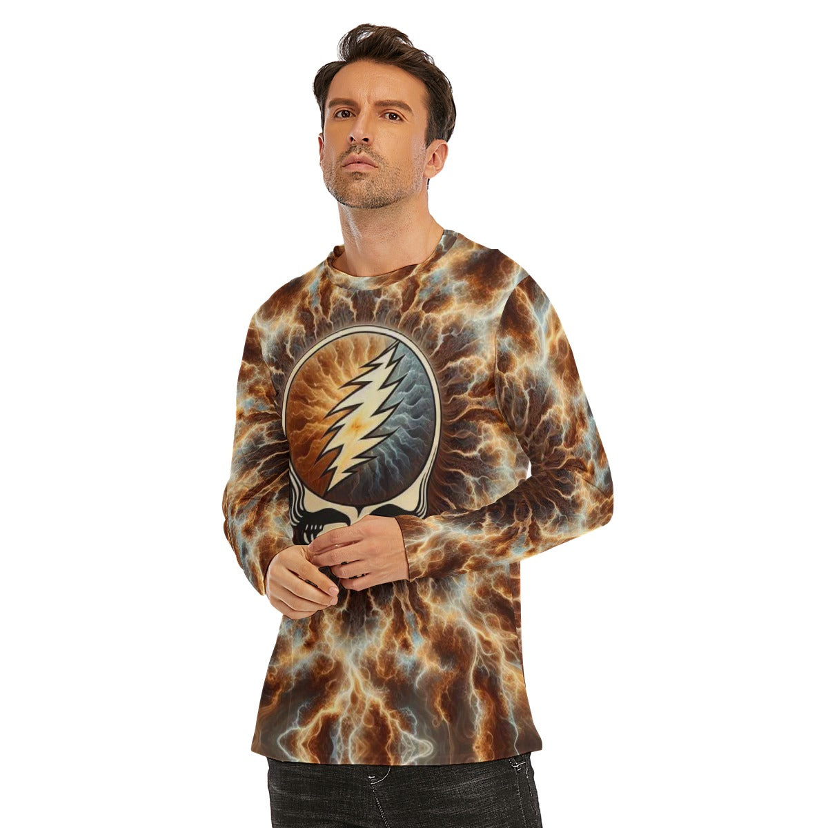 All-Over Print Long Sleeve T-Shirt | 190GSM Cotton