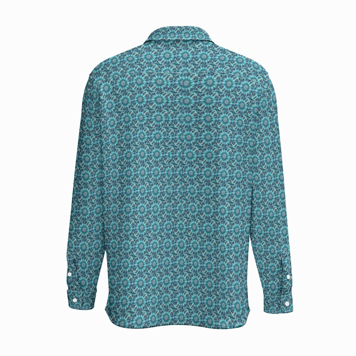 Blue Lightning Long Sleeve Shirt With Pocket