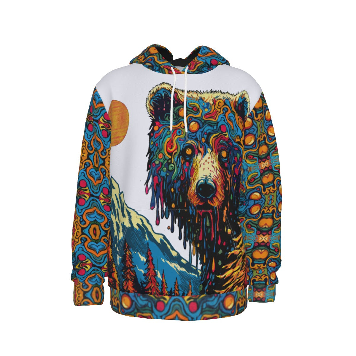 Drippy Bear Thicken Pullover Hoodie