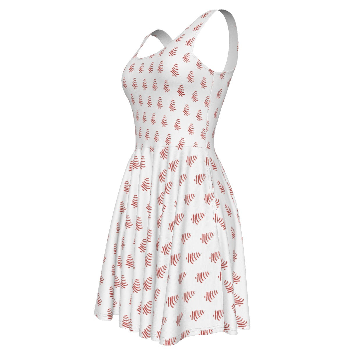 Womens Xmas Tree Tank Vest