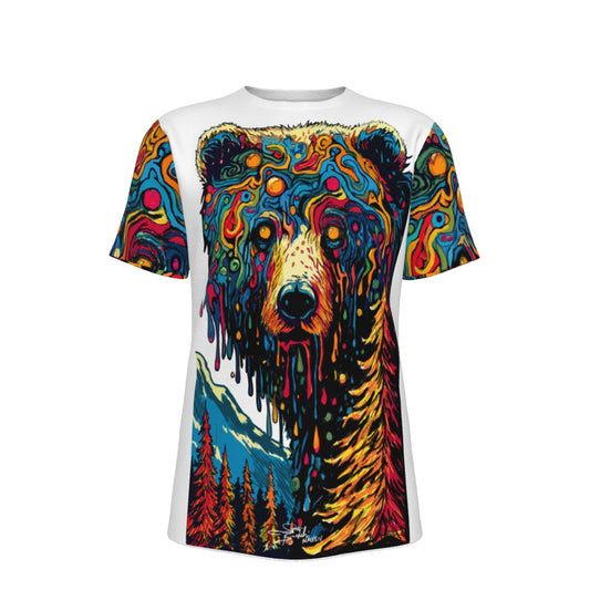 Drippy Bear (White)O-Neck T-Shirt