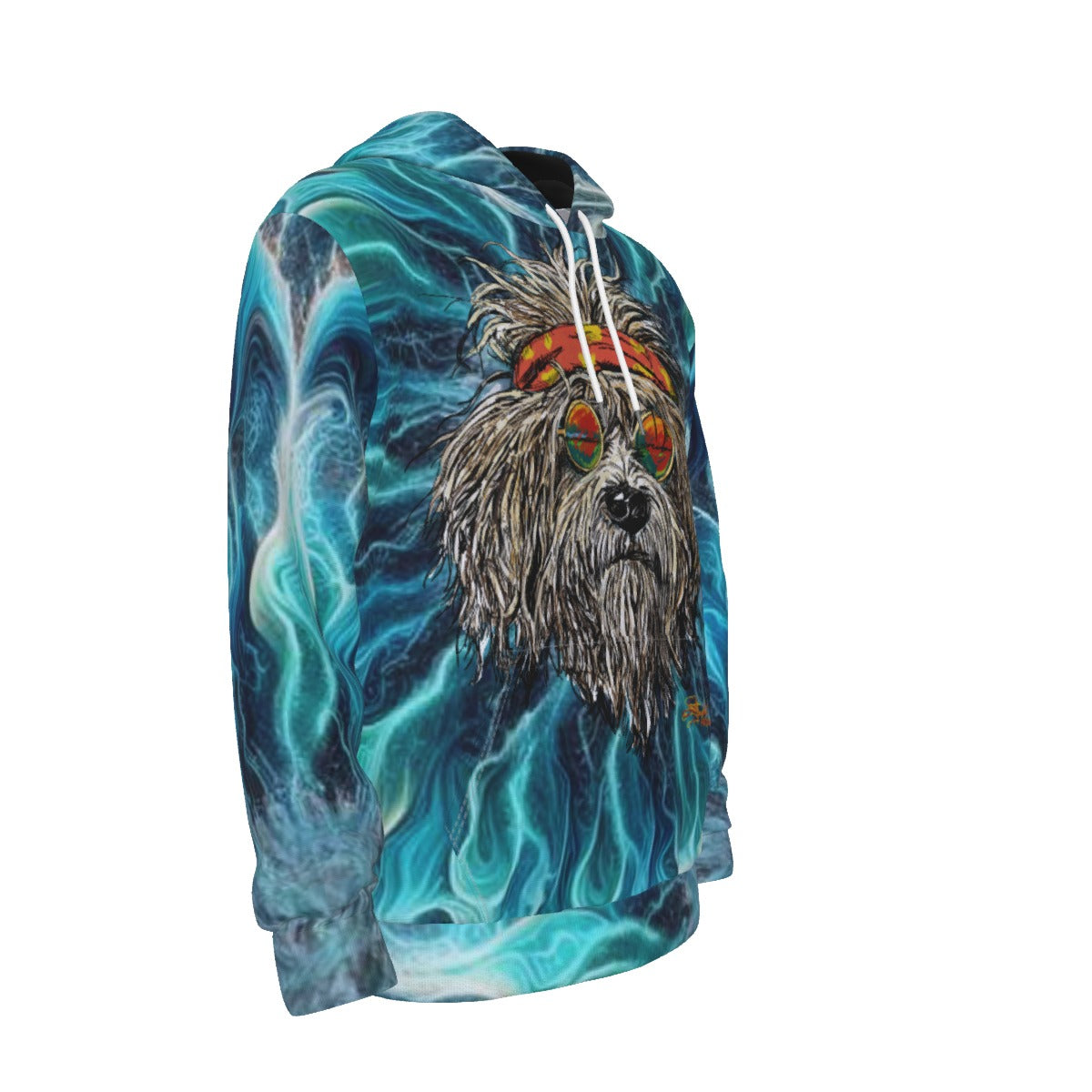 Tye Dye Grateful Dog Thicken Pullover Hoodie