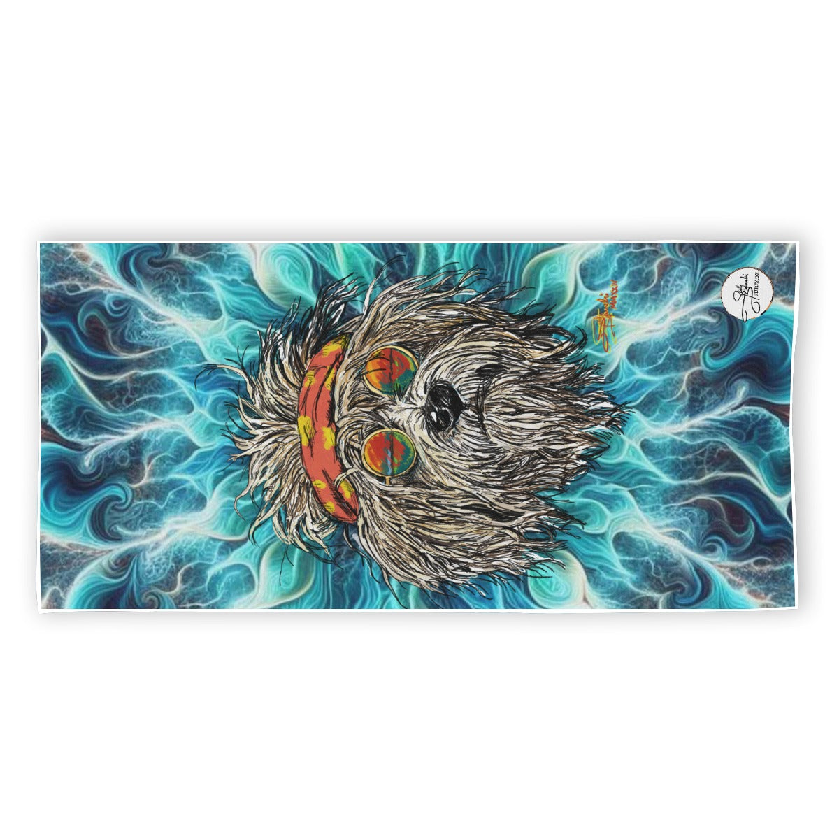 Grateful Dog Tye-Dye Beach Towel