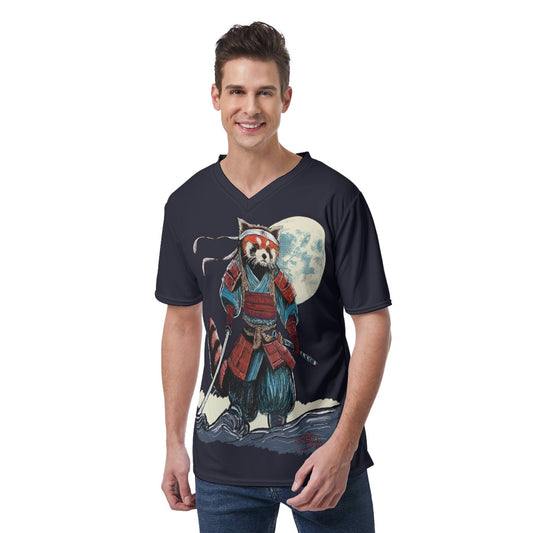 Respect Red Panda Men's V-Neck T-Shirt