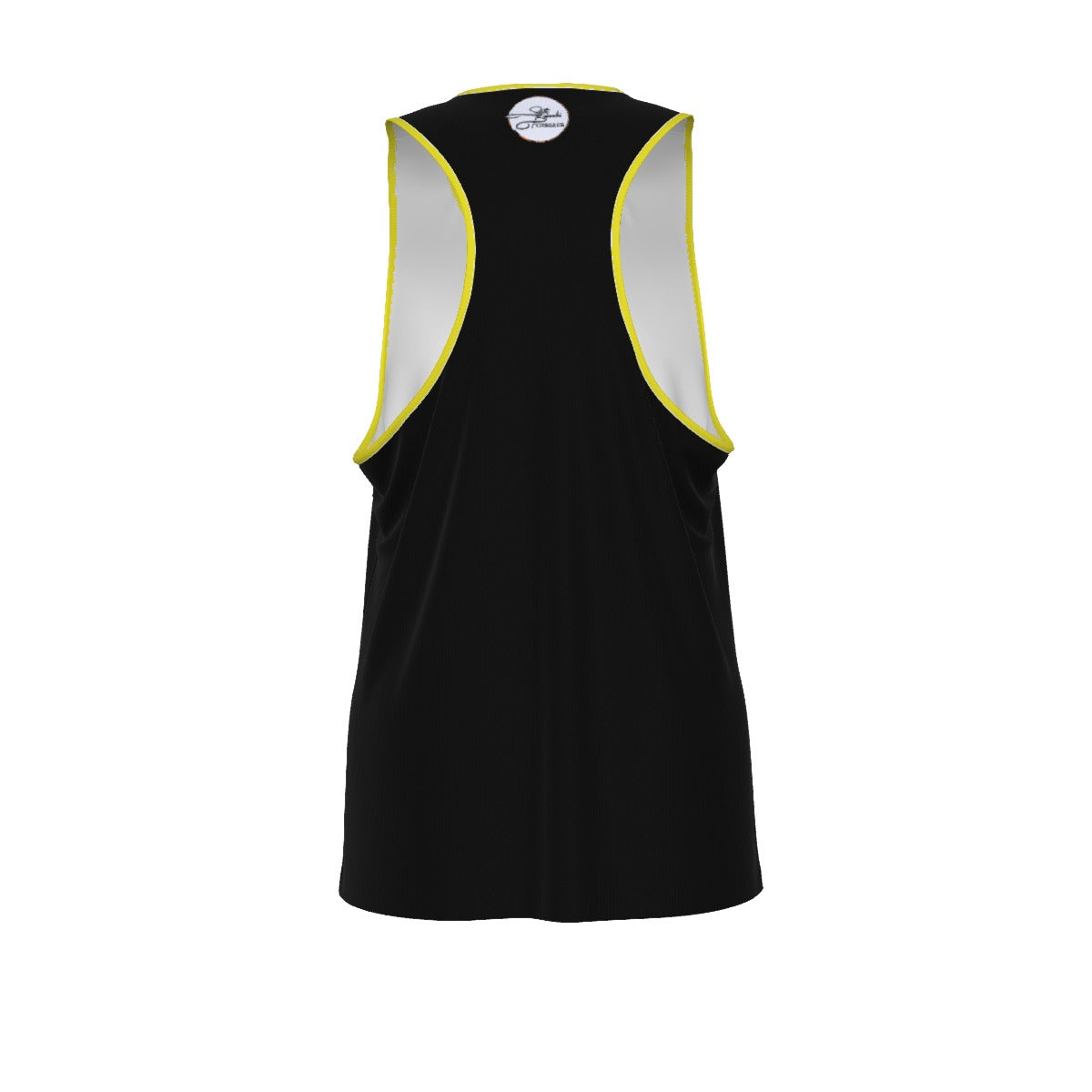 Grateful Dog Slim Y-Back Muscle Tank Top (Black/Yellow)