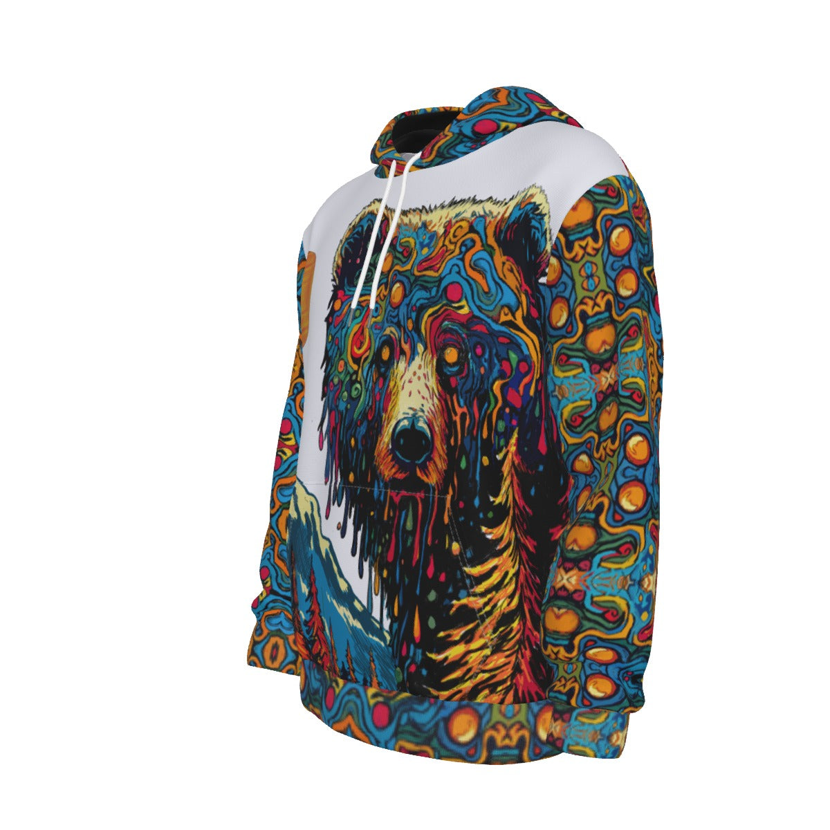 Drippy Bear Thicken Pullover Hoodie