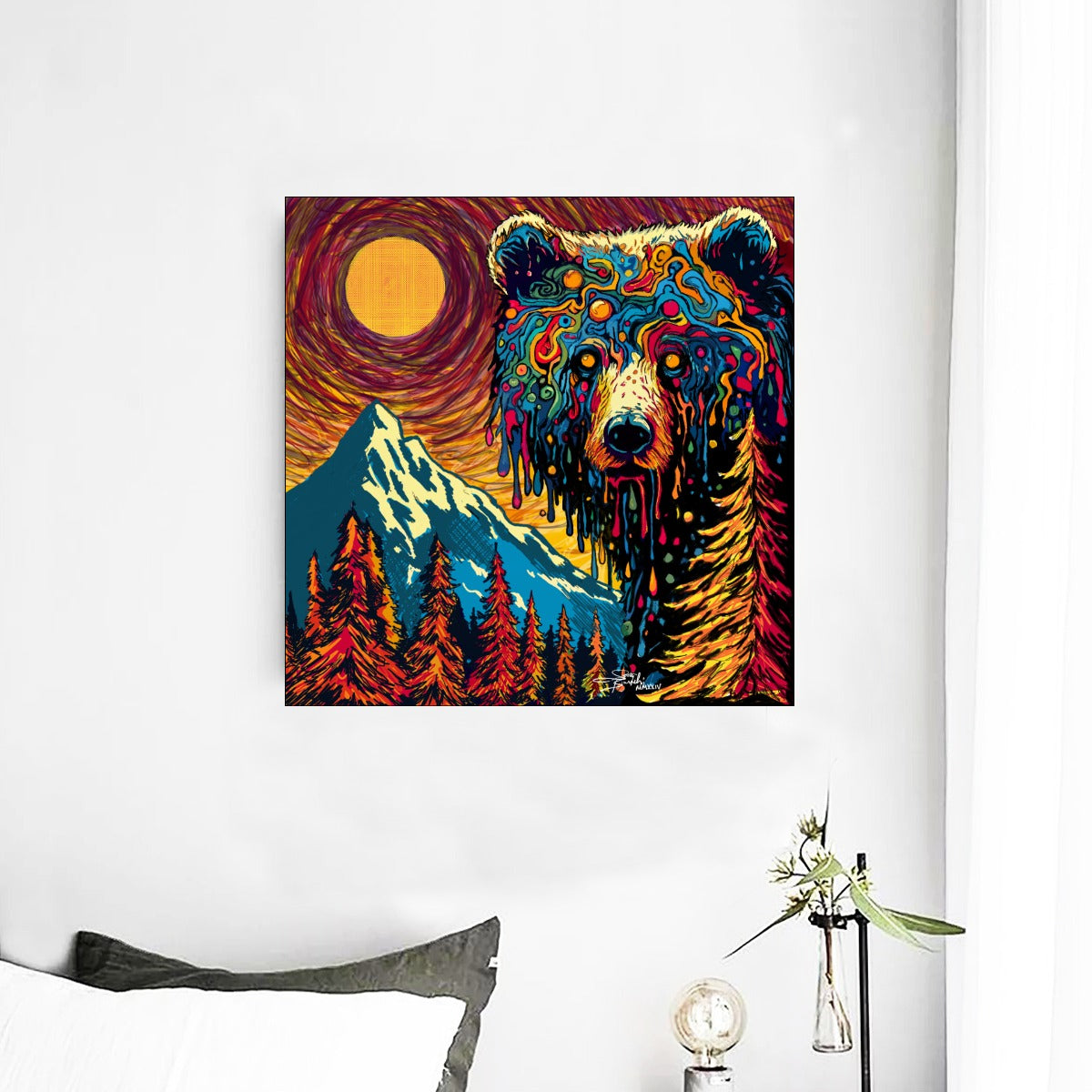 Drippy Bear MMXXIV Series Mural | Square