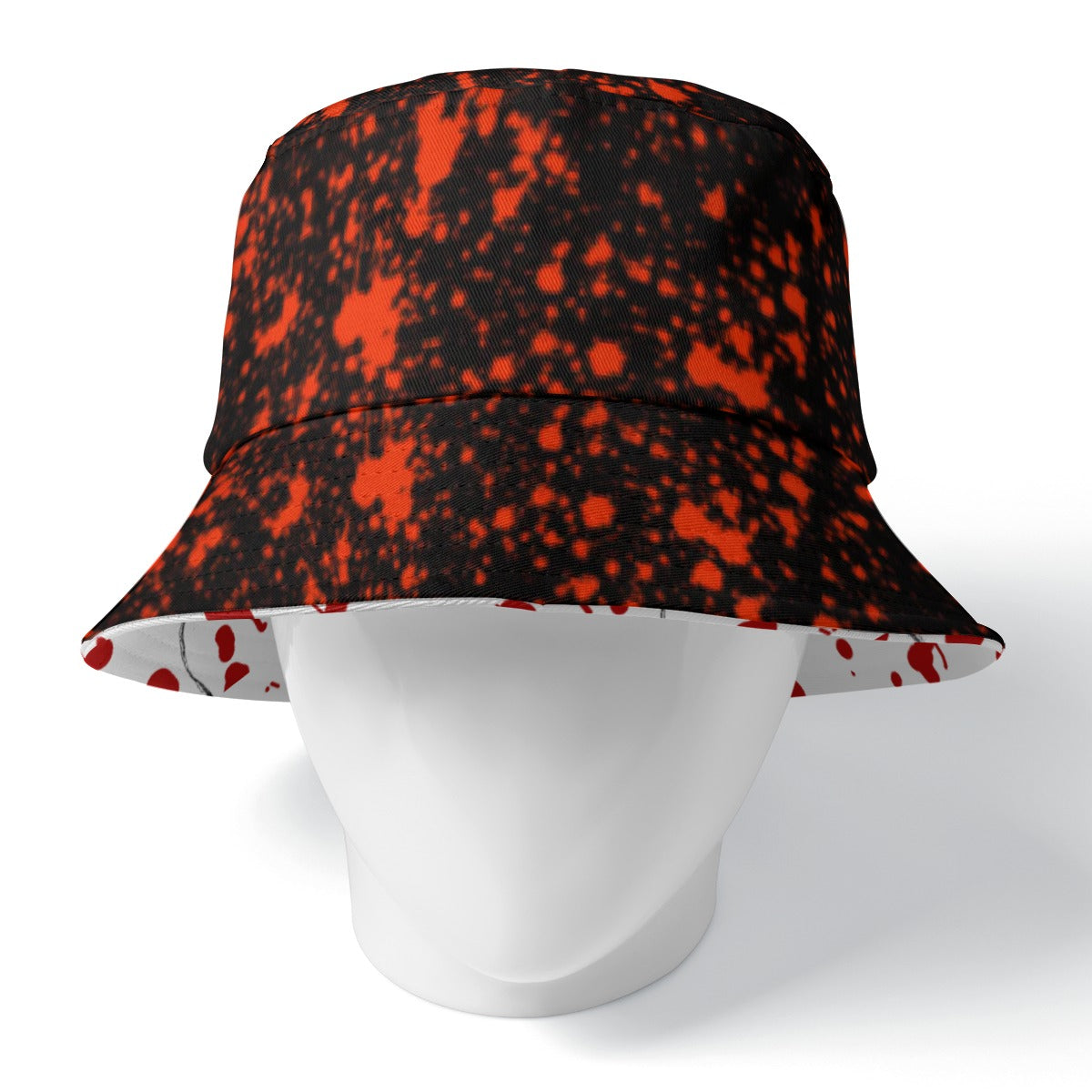 Stained Double-Side Printing Bucket Hat