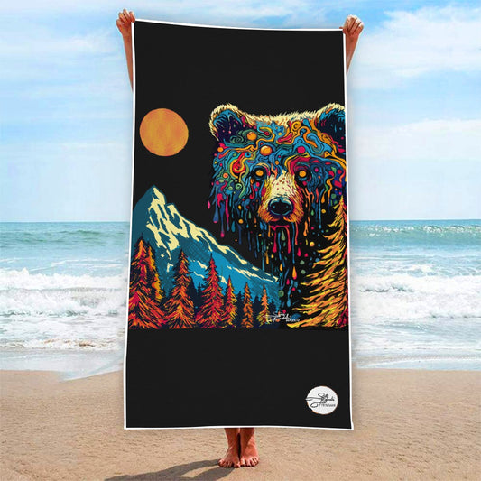 Drippy Bear MMXXIV Series Beach Towel