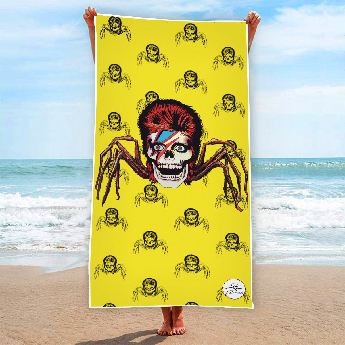 Spider From Mars Beach Towel