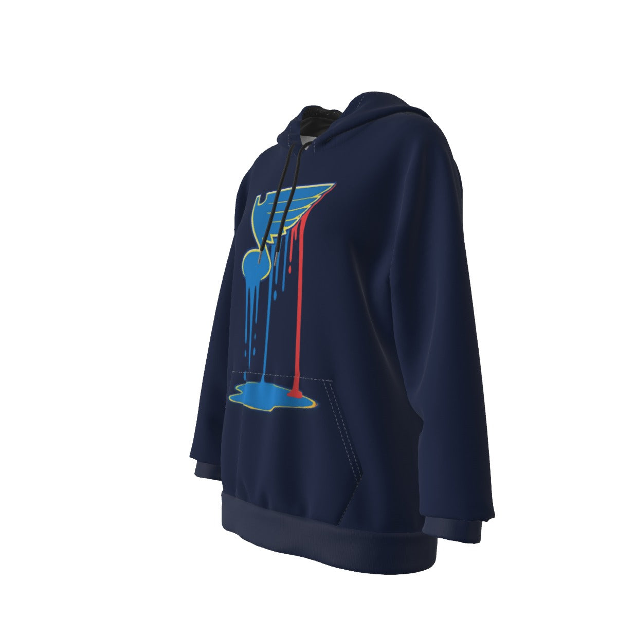 Bleed Blue Navy Women's Heavy Fleece Hoodie