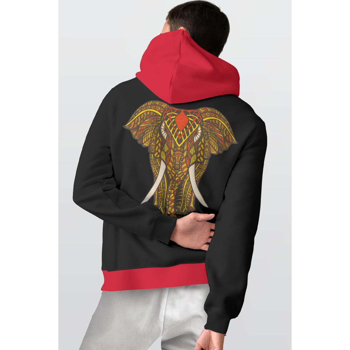 Kingdom (Black/Red) Thicken Pullover Hoodie