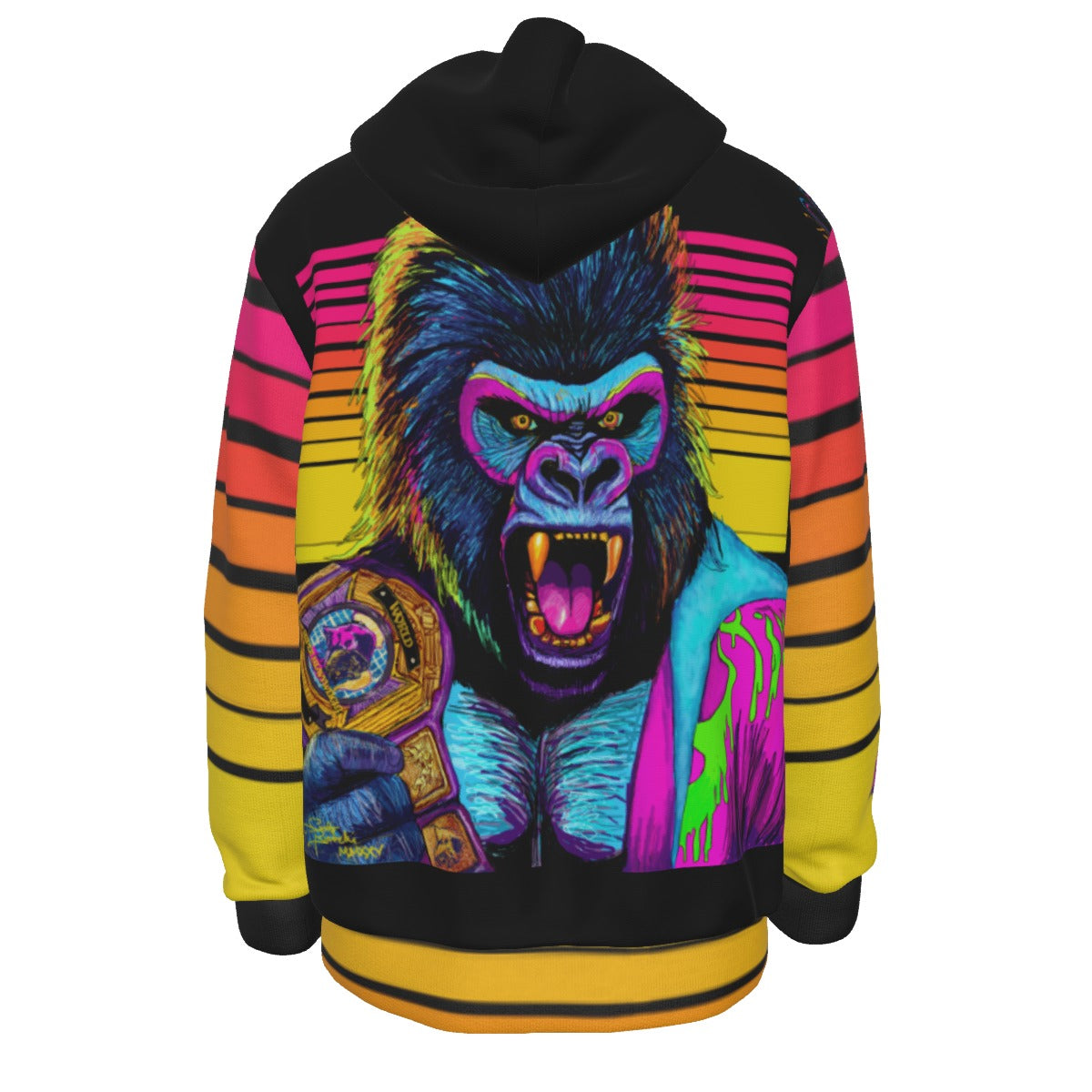 All-Over Print Men's Thicken Pullover Hoodie