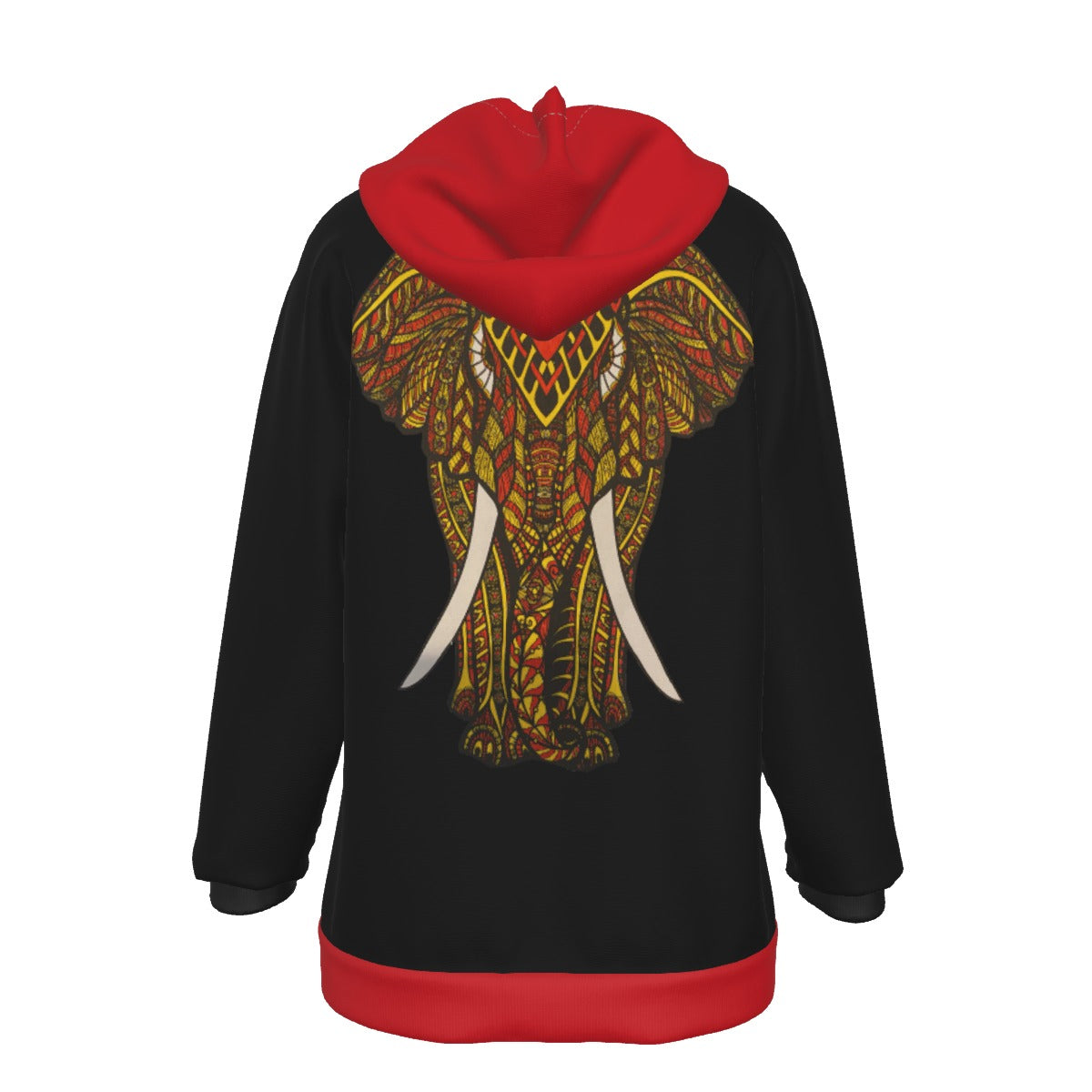 Kingdom Black/Red Women's Heavy Fleece Hoodie