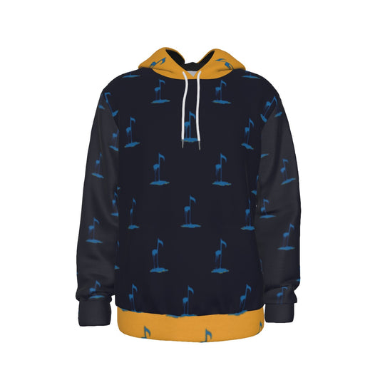Bleed Blue Navy PatternThicken Pullover Hoodie