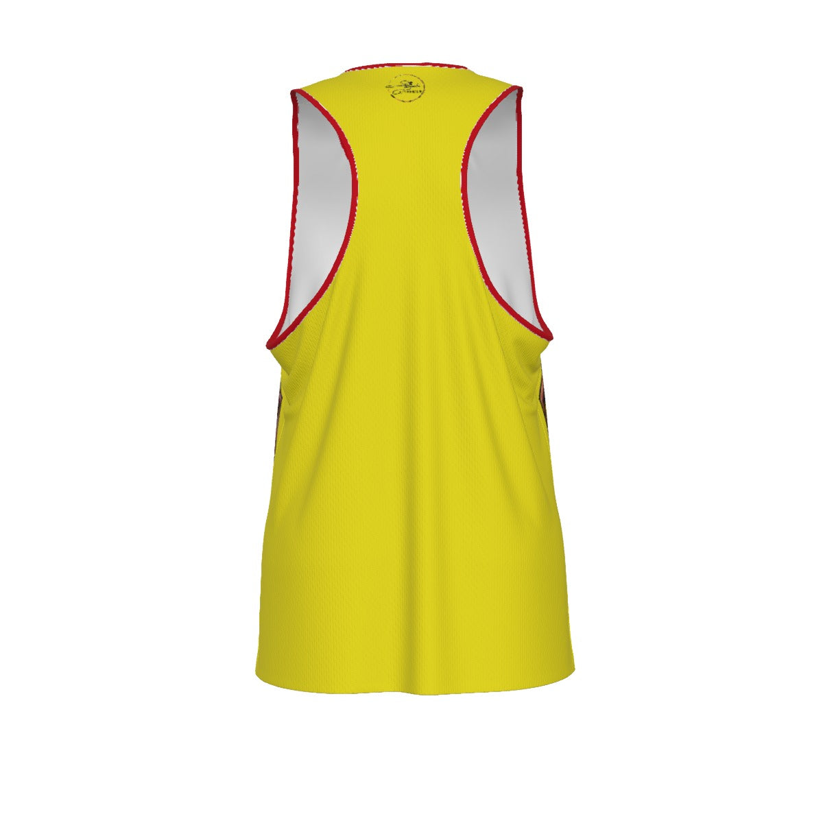 Spider From Mars Men's Slim Y-Back Muscle Tank Top (Yellow/Red)