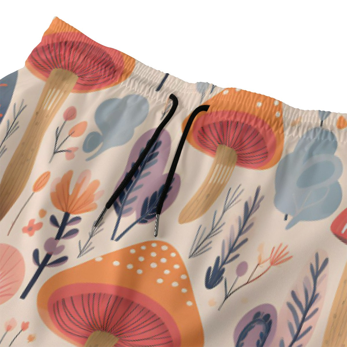 Mushroom Picks Beach Shorts With Lining