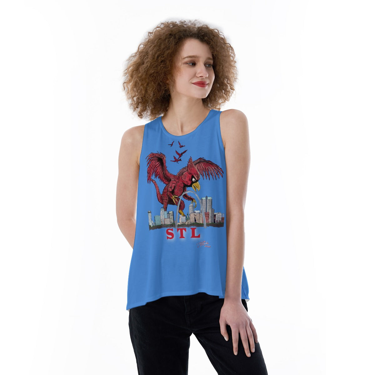 All-Over Print Women's Loose Tank Top