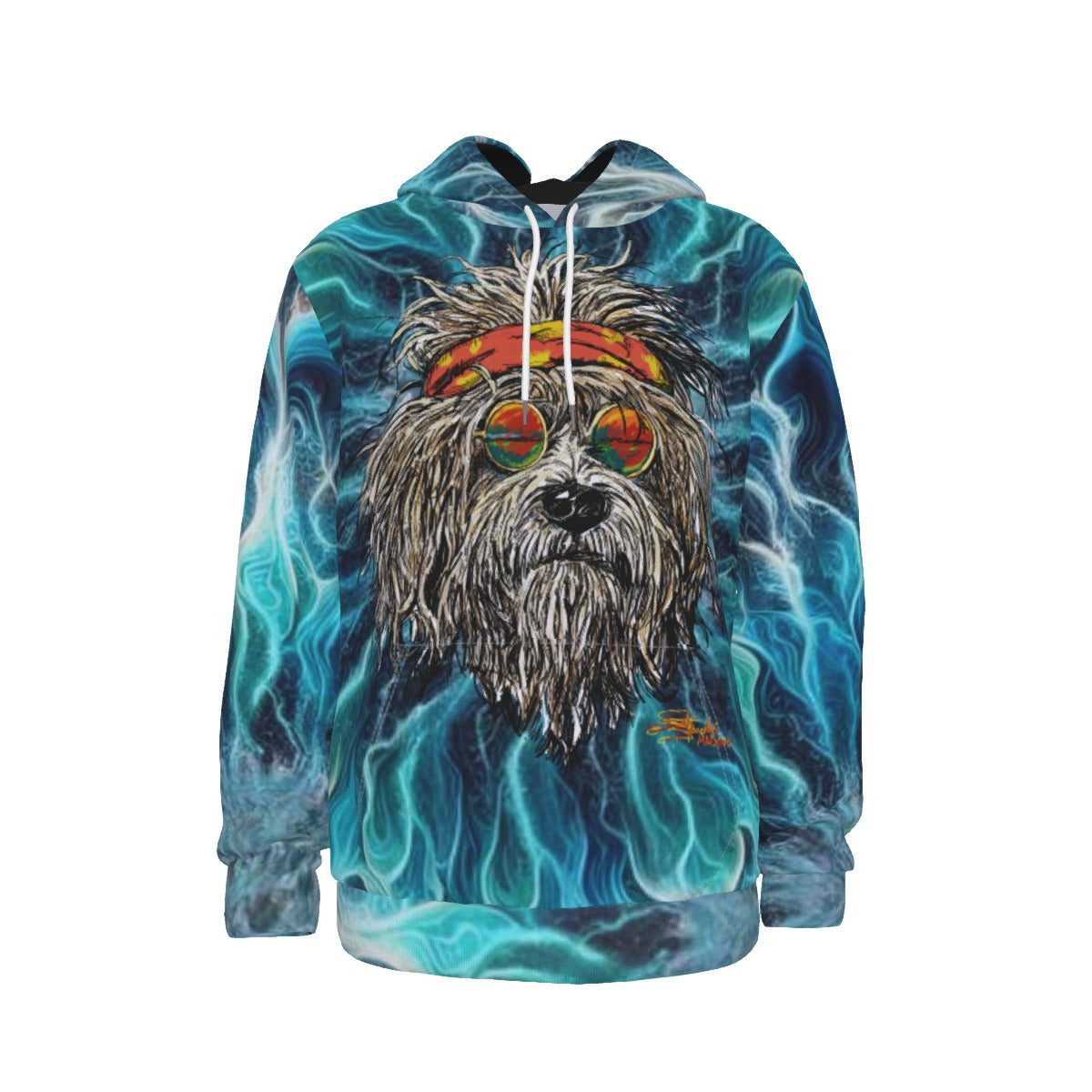 Tye Dye Grateful Dog Thicken Pullover Hoodie