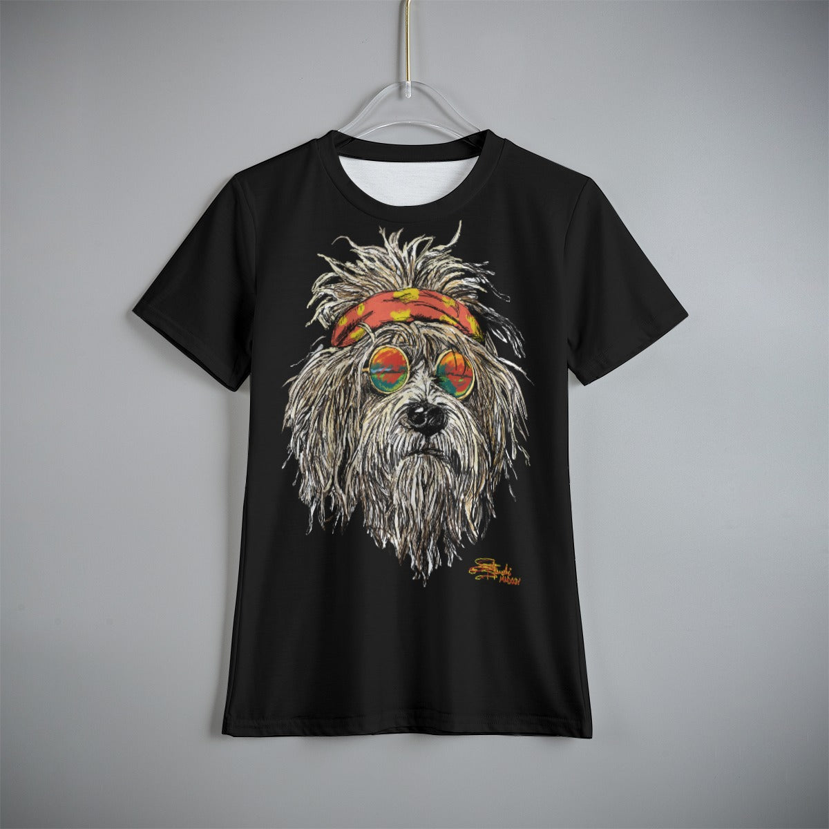 Grateful Dog Black Kid's T-Shirt