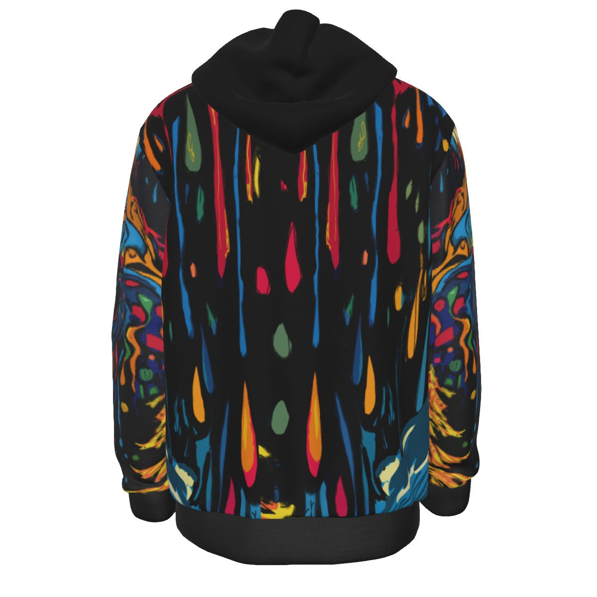 Drippy Bear Black Thicken Pullover Hoodie