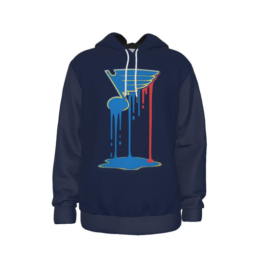 Bleed Blue (Navy) Thicken Pullover Hoodie